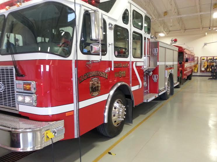 New pagers for Lloydminster fire crews with Cenovus Energy gift