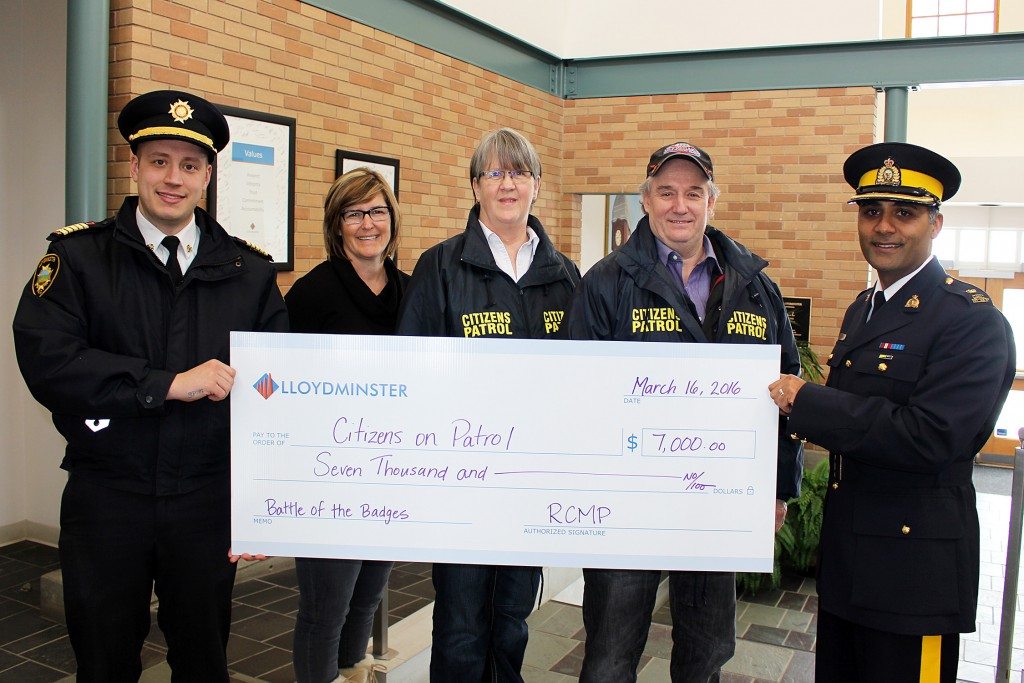 BOTB - Citizens on Patrol cheque