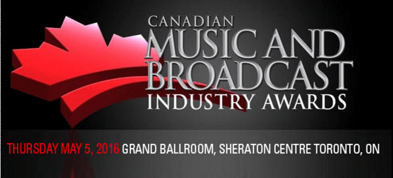 THE GOAT RECEIVES TWO NOMINATIONS  FOR CANADIAN MUSIC WEEK 2016