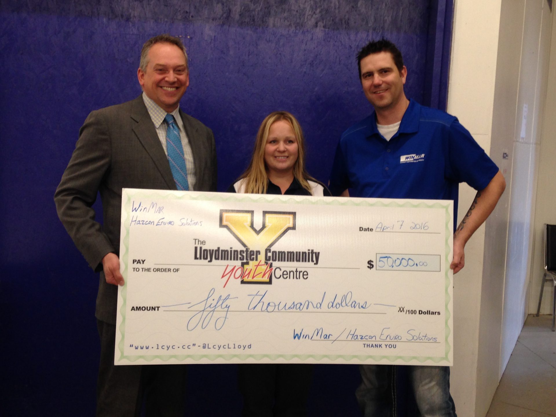 Winmar donates large sum to youth centre