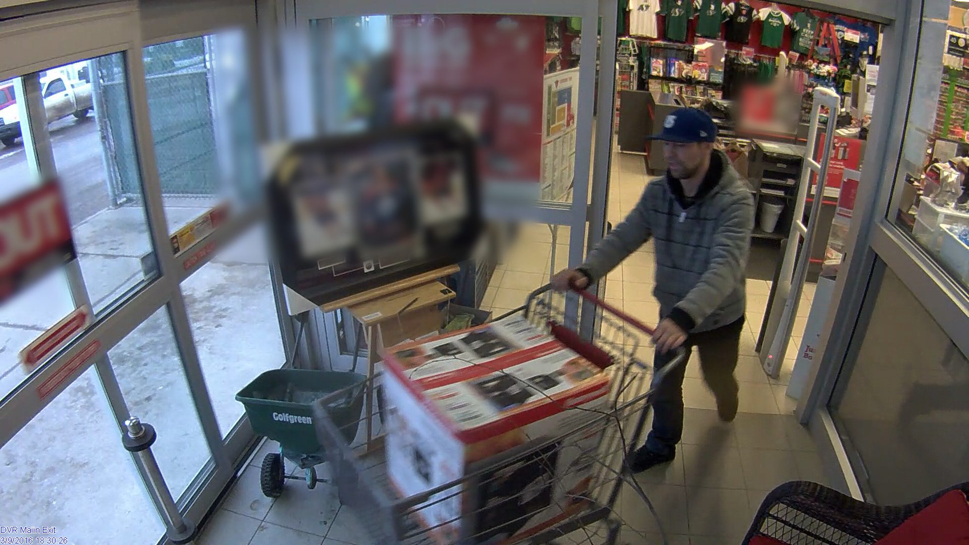 Man caught on camera stealing from business