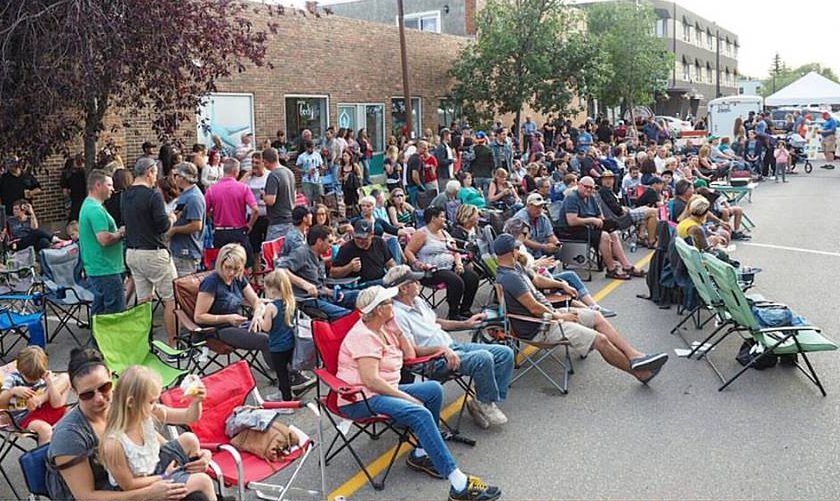 That Night in Lloydminster event garners large crowd downtown. Photo credit: Jason Whiting, via Facebook.