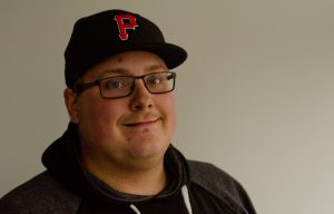 A photo of Weinrauch in the offices of 106.1 The Goat. Photo by James Wood/106.1 The Goat/Vista Radio