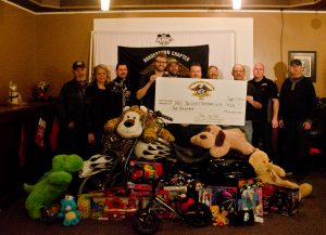 $2000, as well as donated toys, were given to 106.1 The Goat's Christmas Wish. Photo by Mallory Clarkson, Lloydminster Public School Division