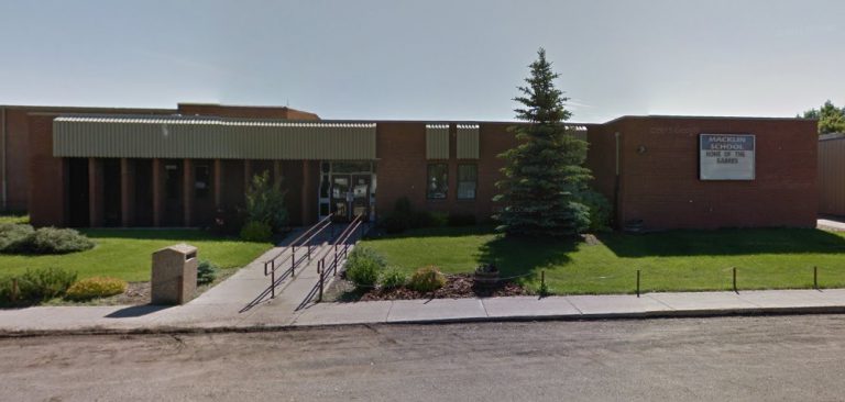 Alberta man charged after disruption at Macklin School