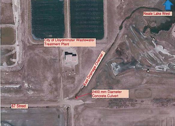 The City’s East Drainage channel showing significant amount of erosion