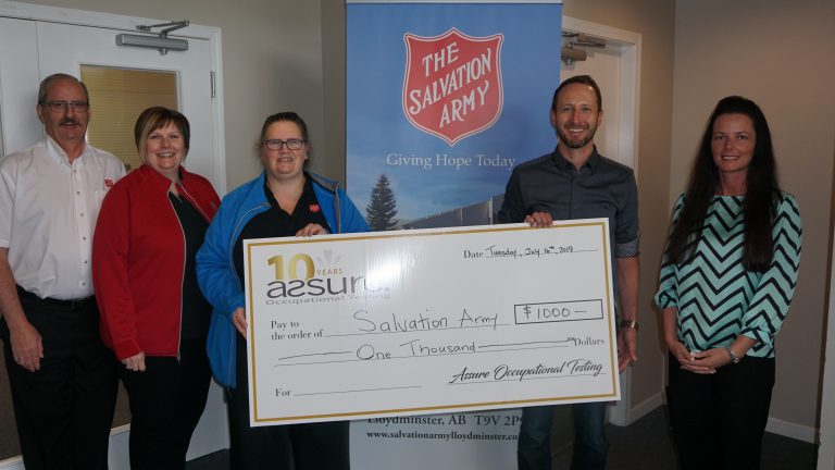 Local business donates $1K to Salvation Army