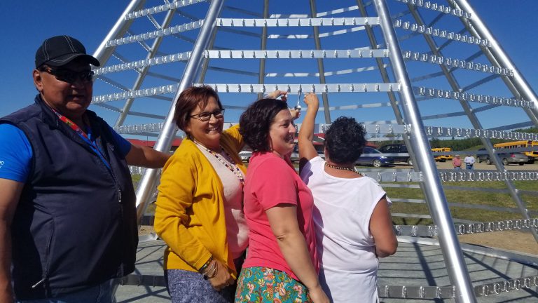 Onion Lake Cree Nation holds grand opening for Teepee monument