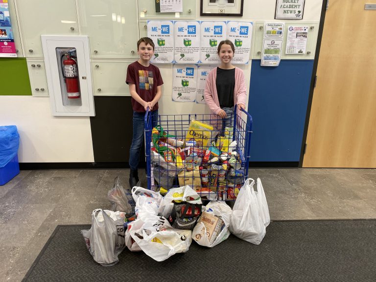 Local students putting community first with food donations