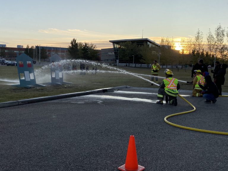 Local youths got to be a firefighter for the evening