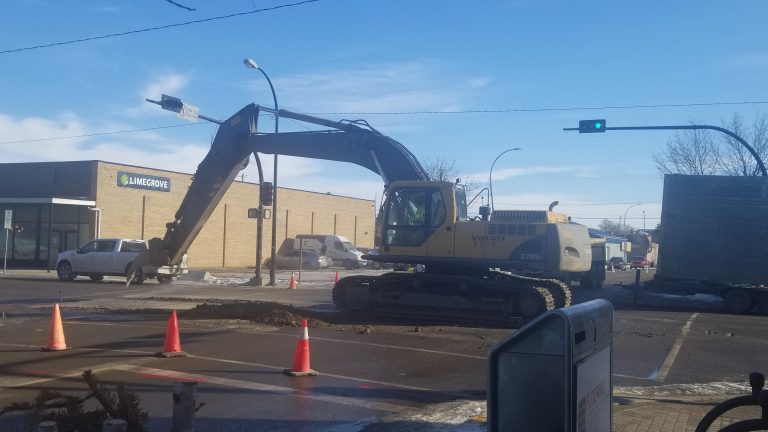 Parts of 50 Avenue closed due to water line break