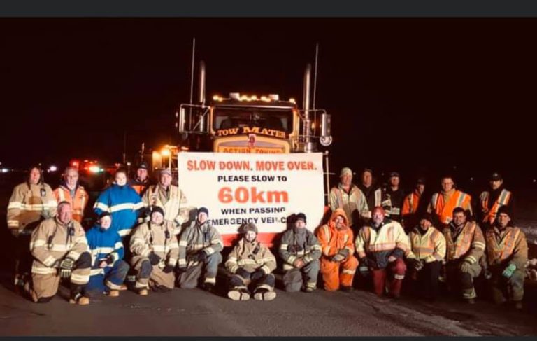 Lloydminster tow truck drivers spotlight dangers of the job with awareness campaign