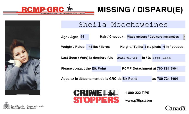 44-year-old Frog Lake First Nations woman found: Elk Point RCMP