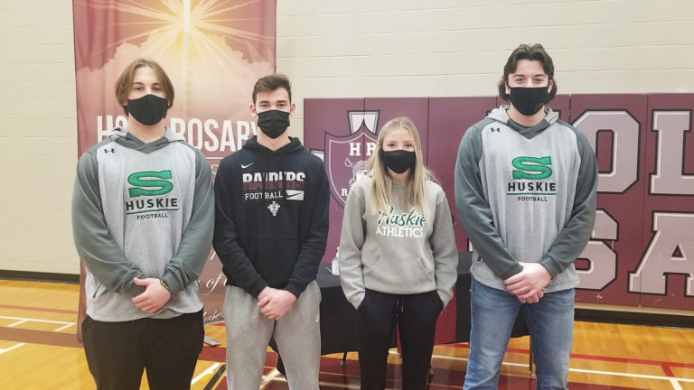 Holy Rosary students and alumni commit to post-secondary sports programs