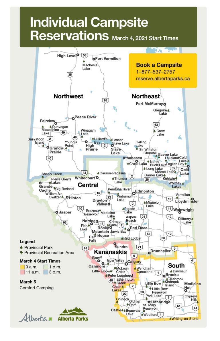 Alberta Parks opening campsite bookings in two weeks