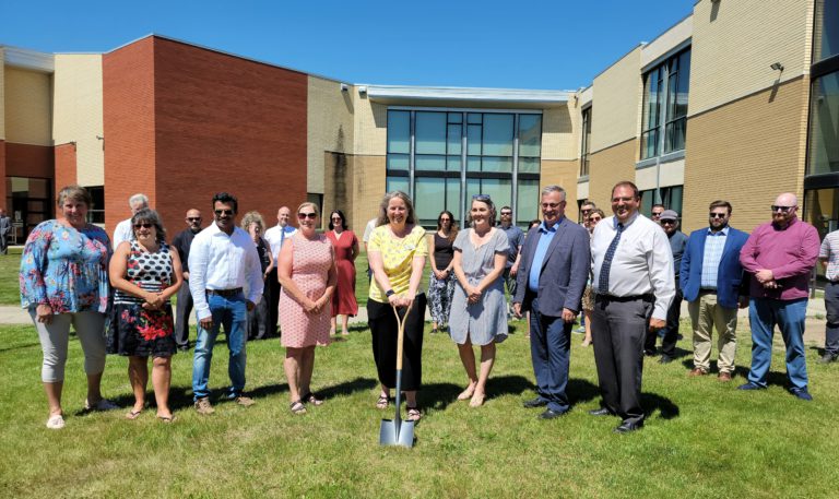 Shovel hits the ground for a 10 million dollar build at Holy Rosary