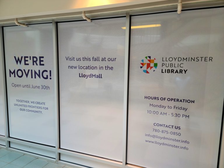 Lloydminster Library will temporarily shutter doors June 30 ahead of their move to Lloyd Mall