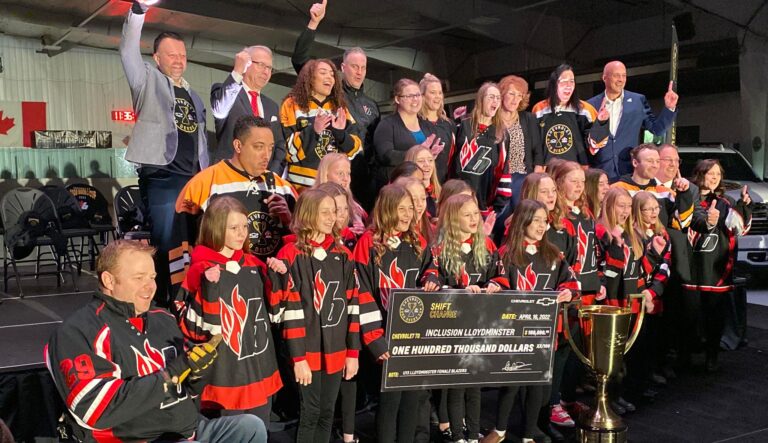 Lloydminster U13 Female Blazers win Chevrolet Good Deeds Cup