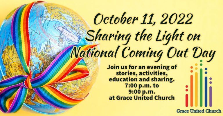 National Coming Out event at Grace United tonight