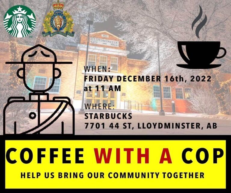 Coffee with a cop this Friday