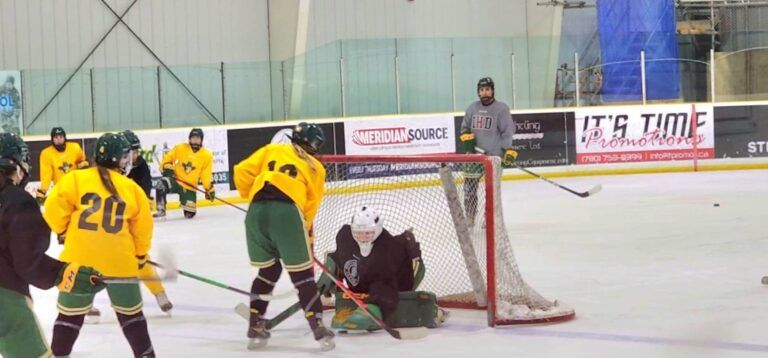 Guarding the crease for Rustlers women’s hockey program