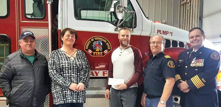 County of Vermilion River Fire Services receives massive donation