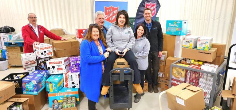 Synergy staff challenge brings in over 1600 items for Salvation Army food bank
