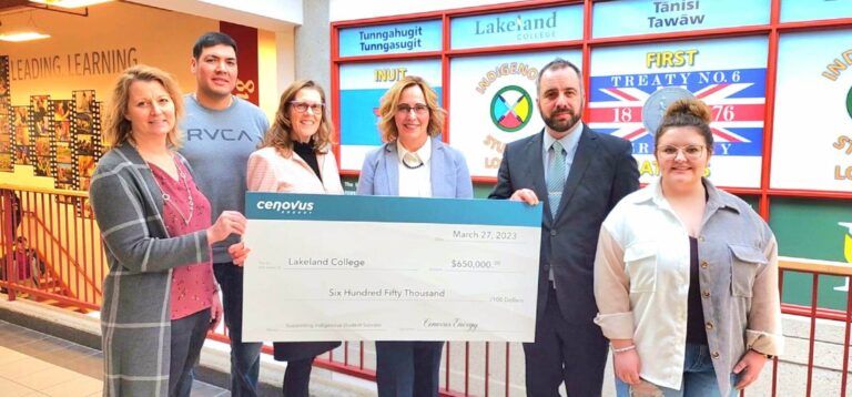 Cenovus contributes $650K to Indigenous services at Lakeland College