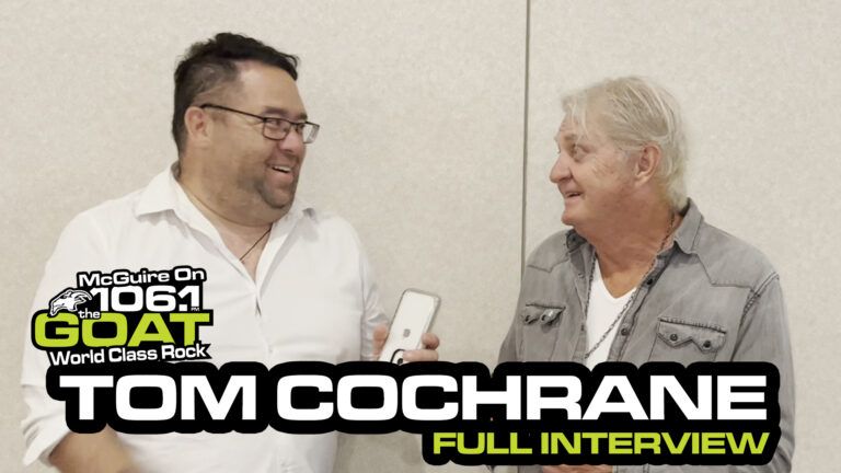 Tom Cochrane with The GOAT’s Mike McGuire