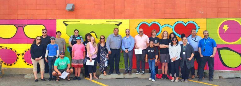 Mural revealed after youth graffiti cleanup