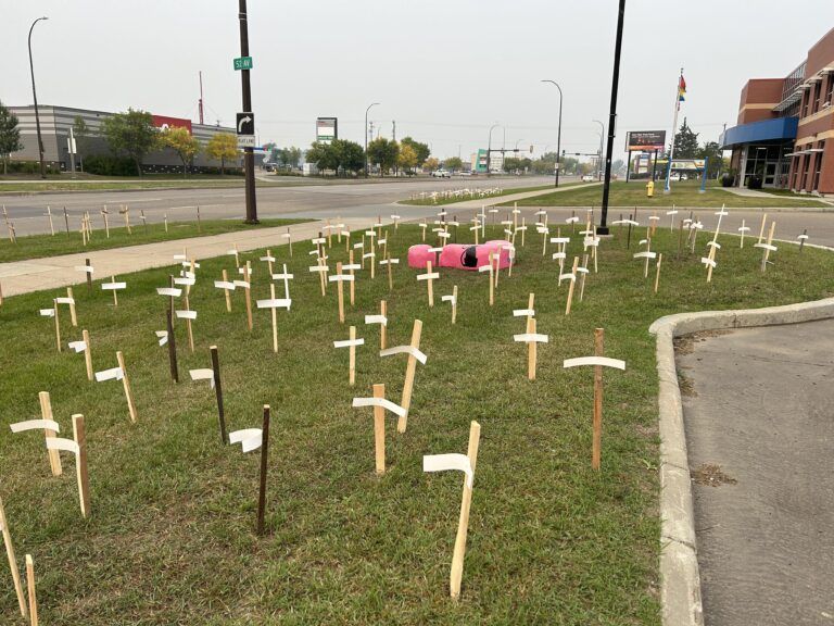 Hundreds of Crosses on Highway 16 Hope to Address Addictions
