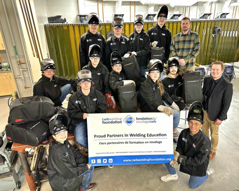 Welding students get donation of new kits