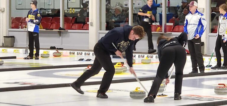 Junior curlers brush up on skills with the pros