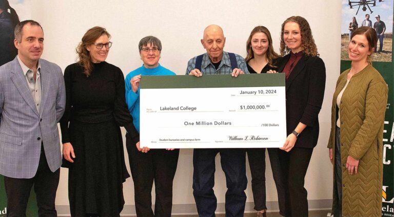 Alumnus gifts Lakeland College $1 million for student bursary and beef efforts