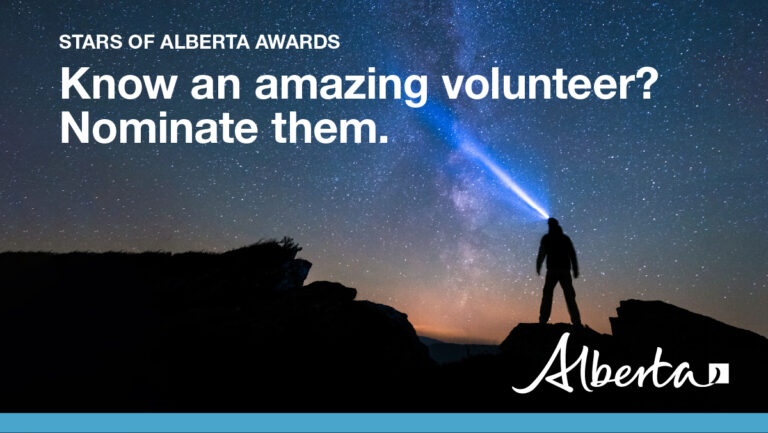Nominate an Alberta star through volunteer awards