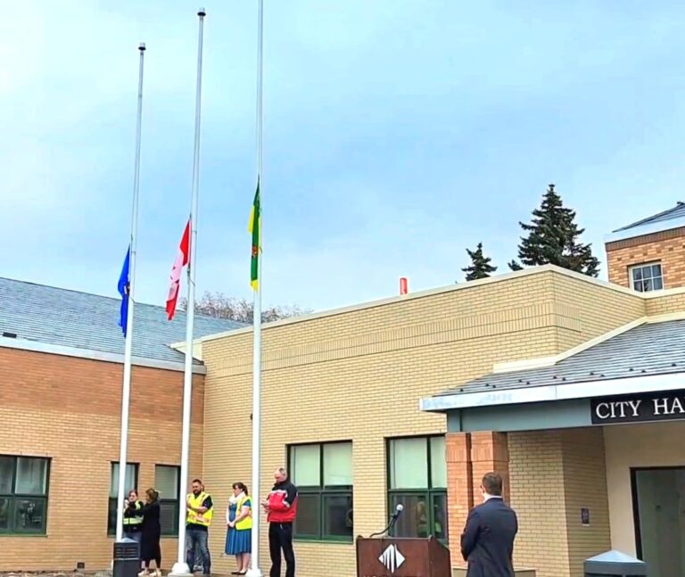 Flags lowered at City Hall to reflect on work place safety, honour those who have died