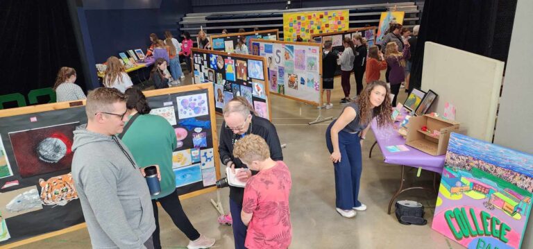 McDavid-themed art being auctioned as LPSD Art Academy shows off its work