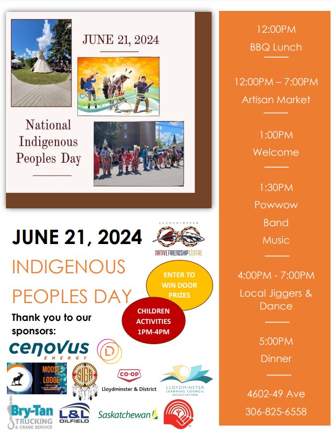 Lloydminster celebrating National Indigenous Peoples’ Day on Friday