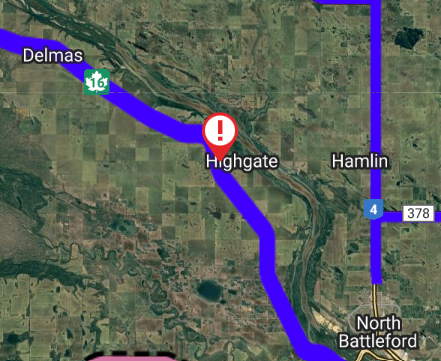 Highway 16 Eastbound lanes, blocked as winter storm continues