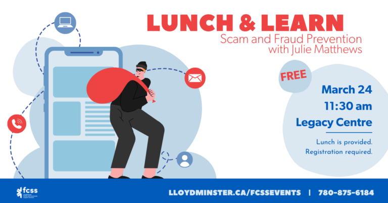 Scam and Fraud Prevention lunch and learn, Mar. 24