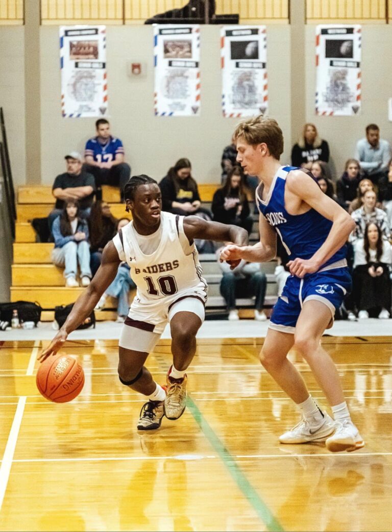 Holy Rosary Senior Night basketball celebration