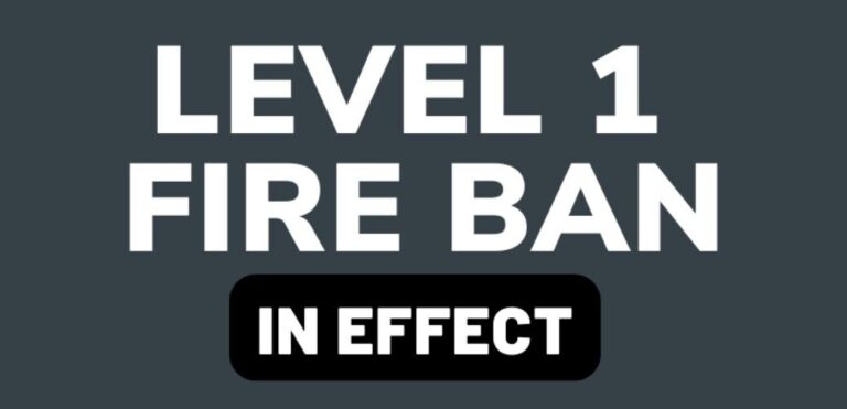 Fire Ban in Turtle River, Level One Fire Ban in Frenchman Butte