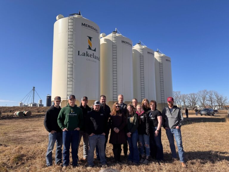 Lakeland College gets grain bin donation