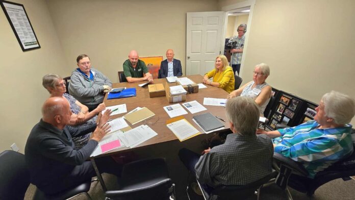MLAs James Thorsteinson, Kim Gartner, and Colleen Young met with the Lloydminster Concerned Citizens for Seniors Care to discuss the need to replace the Jubilee Home.