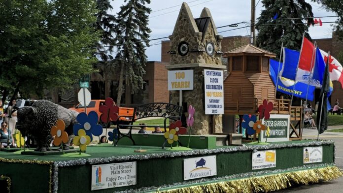 The parade float from the Town of Wainwright has won this year's best overall float at the Lloyd Ex Parade.  