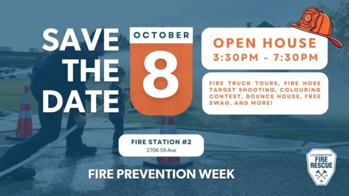 Lloydminster Fire Rescue hosts Open House for Fire Prevention Week. | Phot credit: Lloydminster Fire Rescue.