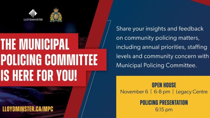 The City of Lloydminster’s newly formed Municipal Police Committee is hosting its first public Open House on Thursday, November 6, 2025. | Photo credit: City of Lloydminster.