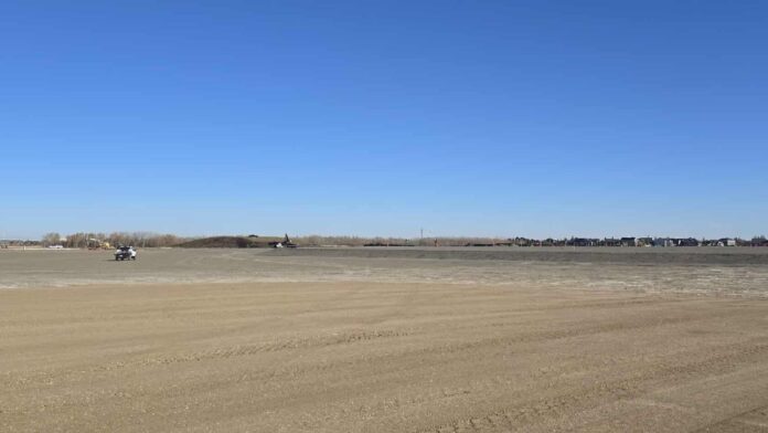 Development continues on 75 Avenue south in Lloydminster north of the ATCO sub-station. | Photo: 106.1 The Goat/Vista Radio.