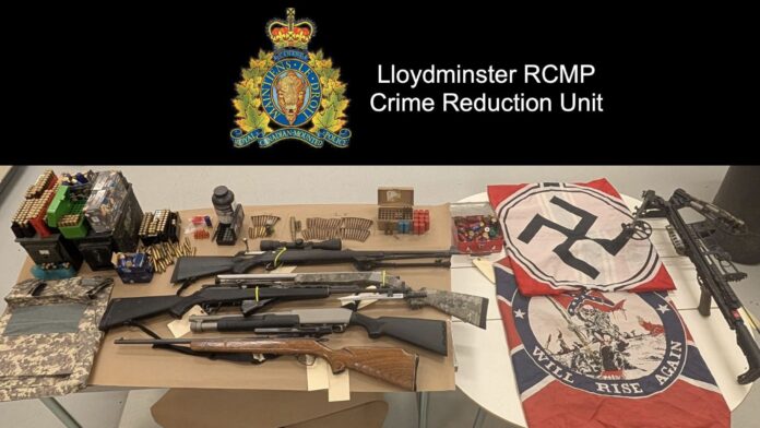 Seized items. | Photo credit: Lloydminster RCMP.