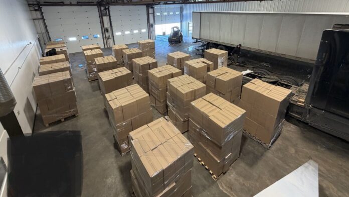 Picture of Feb. 2026 Lloydminster contraband seizure. | Photo credit: Alberta RCMP.